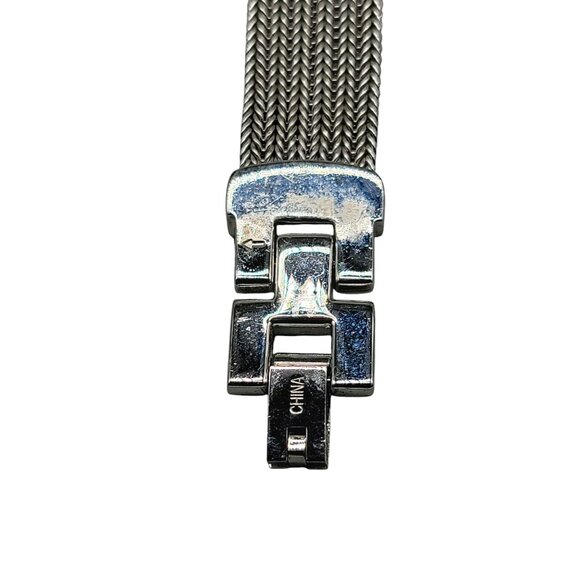 Elgin Ladies Heirloom Quartz Watch Silver Mesh Band Crystal 18mm Rhinestone Dial - Picture 14 of 16